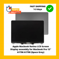 2ND Apple Macbook Retina LCD Screen Display assembly for Macbook Pro 13" A1706 A1708 (Space Grey) 820-00452-05/820-00452-A