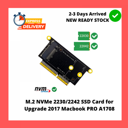 Sintech Adapter M.2 NVMe 2230/2242 SSD Card for Upgrade 2017 Macbook PRO A1708