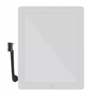 LCD Touch Screen Digitizer Without Home Button & Adhesive for iPad 3/4 White 