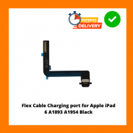 Flex Cable Charging port for Apple iPad 6 A1893 A1954 Black