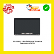 MacBook Pro 13" Complete Display - 820-02008 - Space Grey (2020)A2289/A2251 Panel Assembly Replacement (NEW) 